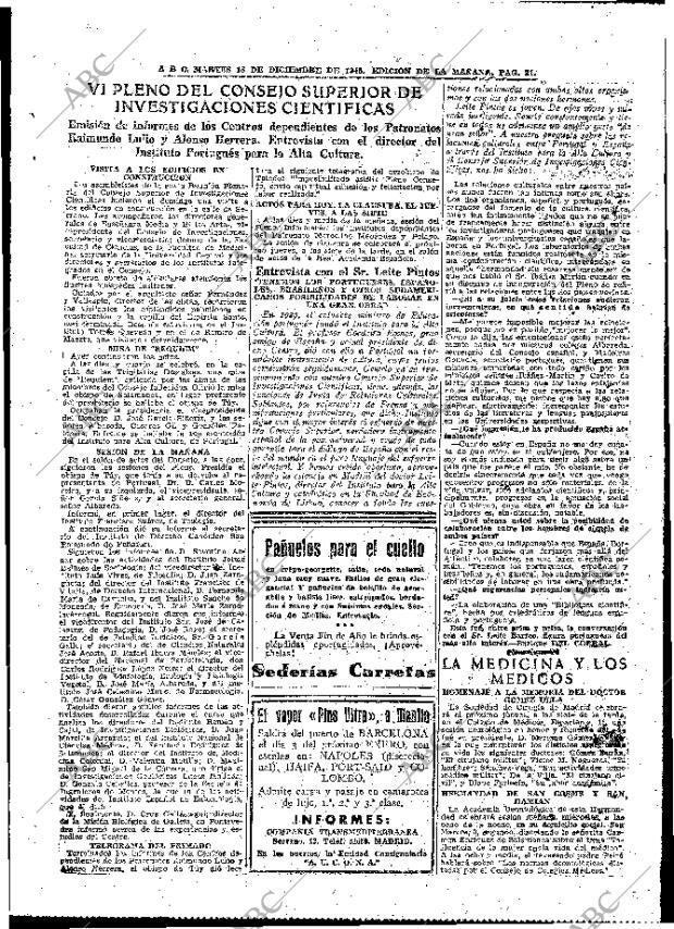 ABC MADRID 18-12-1945 página 21