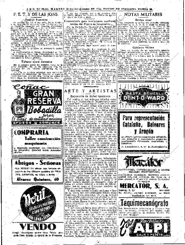 ABC SEVILLA 18-12-1945 página 22