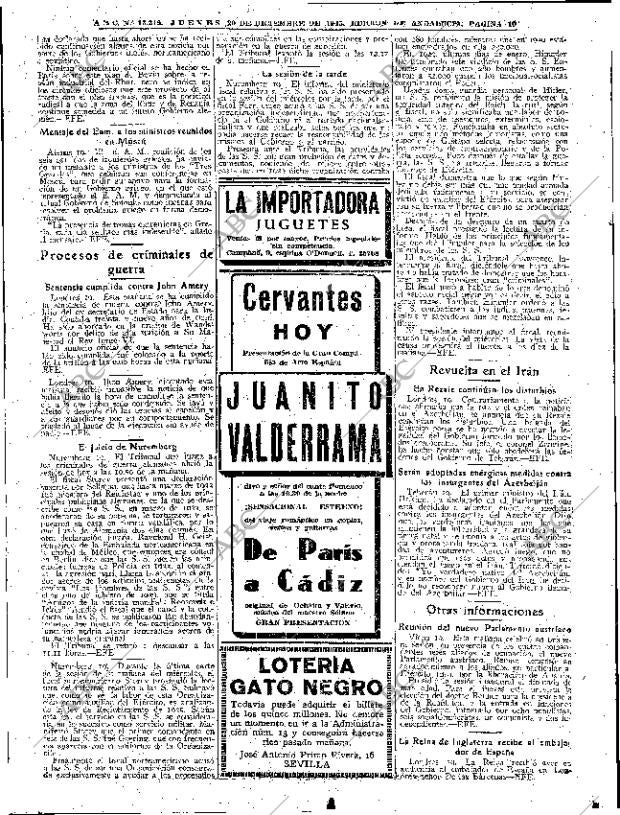 ABC SEVILLA 20-12-1945 página 10