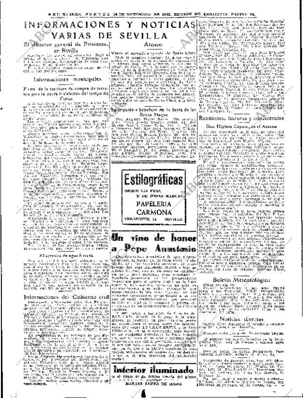 ABC SEVILLA 20-12-1945 página 15