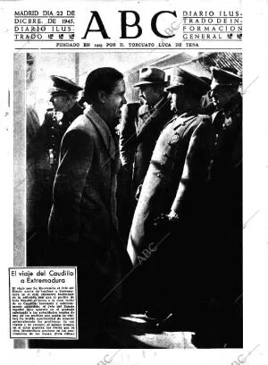 ABC MADRID 22-12-1945 página 1