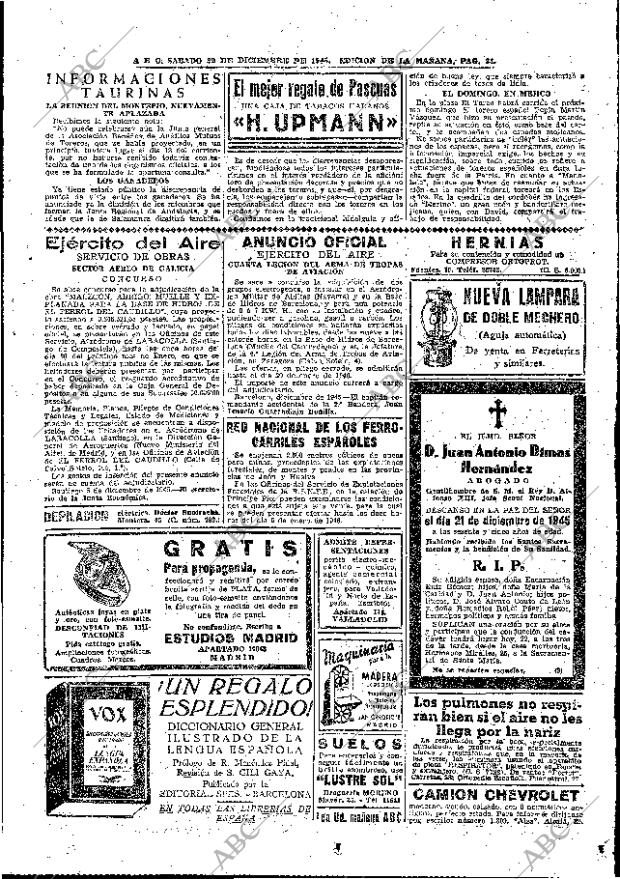 ABC MADRID 22-12-1945 página 31