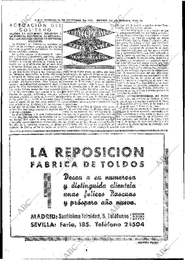 ABC MADRID 30-12-1945 página 56