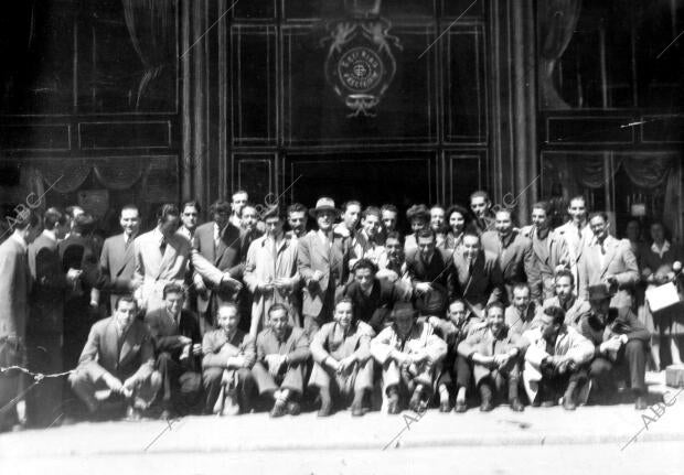 Los Estudiantes de la facultad de la facultad de Económicas en una visita A las...