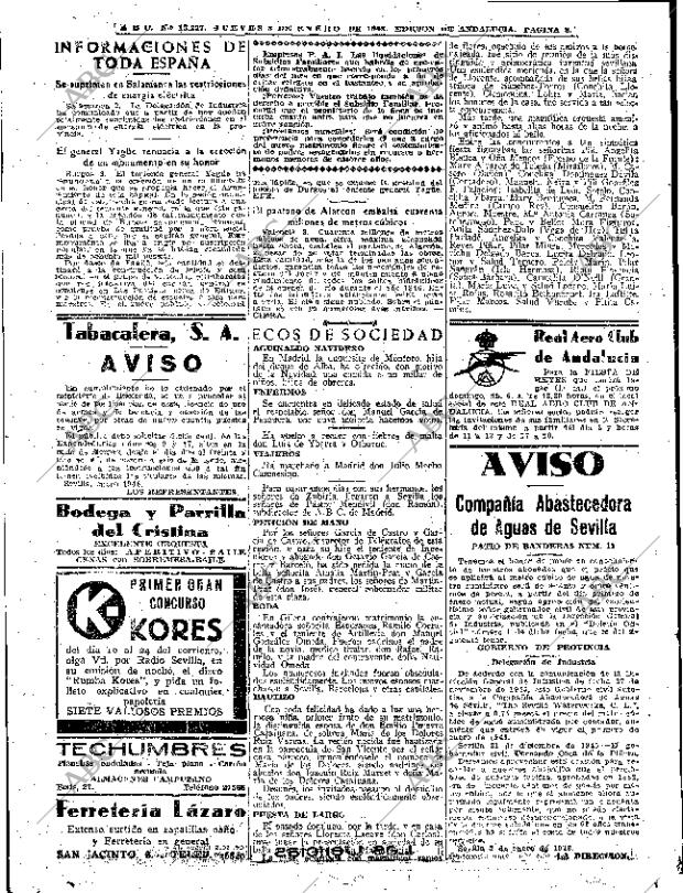 ABC SEVILLA 03-01-1946 página 8