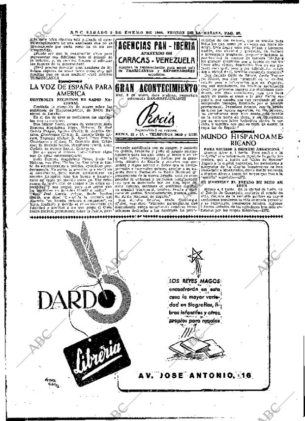 ABC MADRID 05-01-1946 página 20