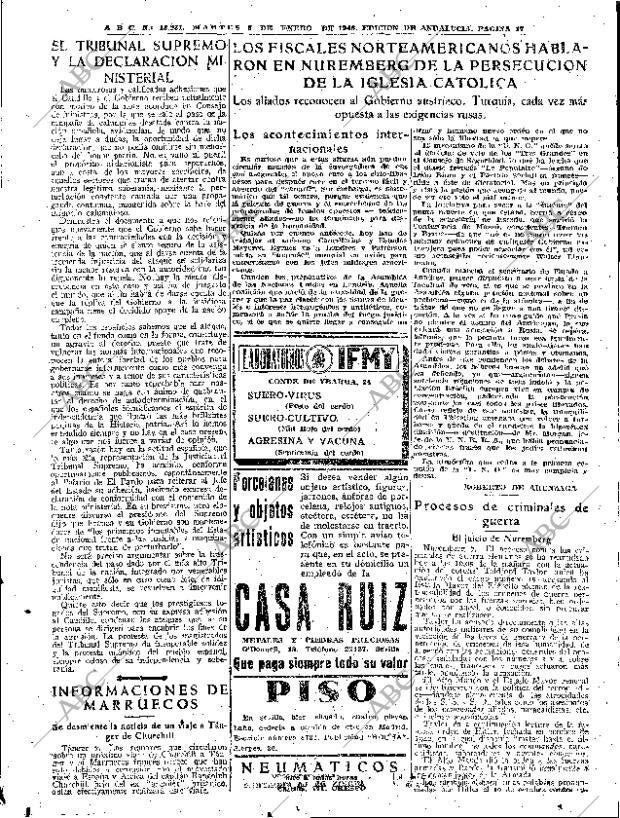 ABC SEVILLA 08-01-1946 página 17