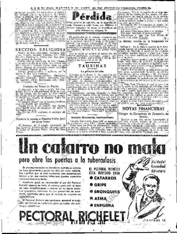 ABC SEVILLA 08-01-1946 página 24