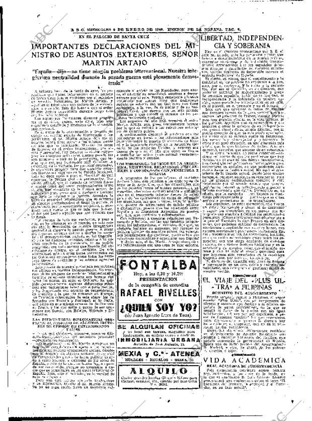 ABC MADRID 09-01-1946 página 9