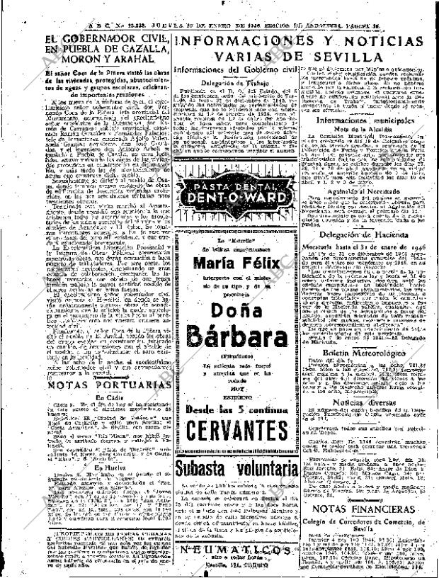 ABC SEVILLA 10-01-1946 página 15