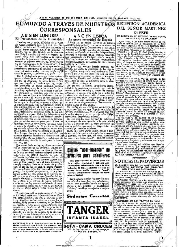 ABC MADRID 11-01-1946 página 21