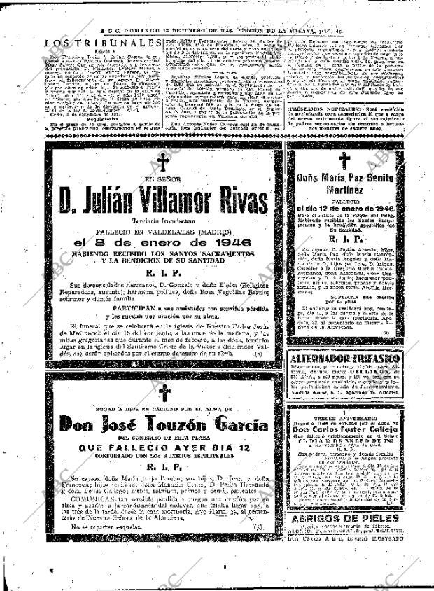 ABC MADRID 13-01-1946 página 46