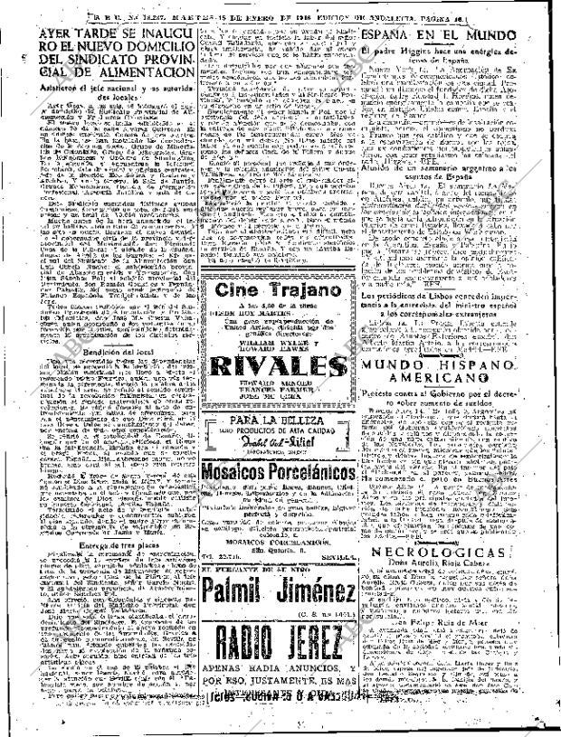 ABC SEVILLA 15-01-1946 página 16
