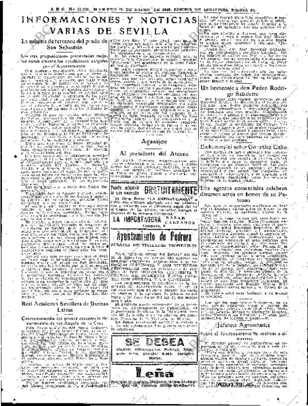 ABC SEVILLA 15-01-1946 página 23