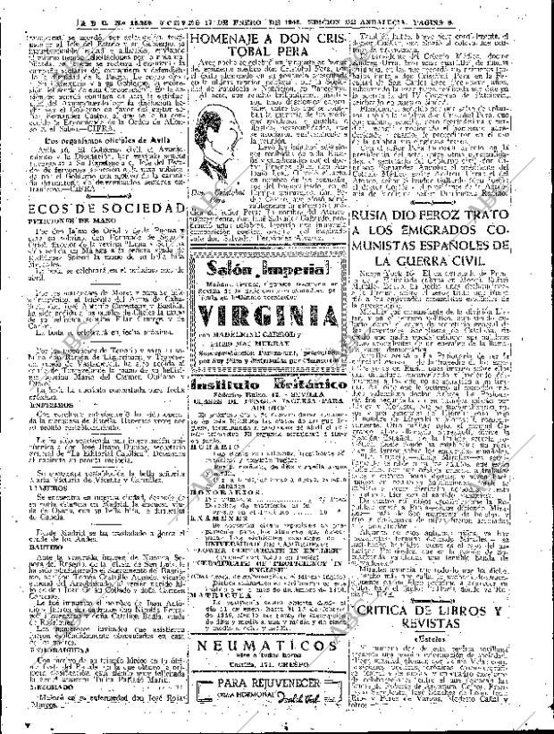 ABC SEVILLA 17-01-1946 página 8