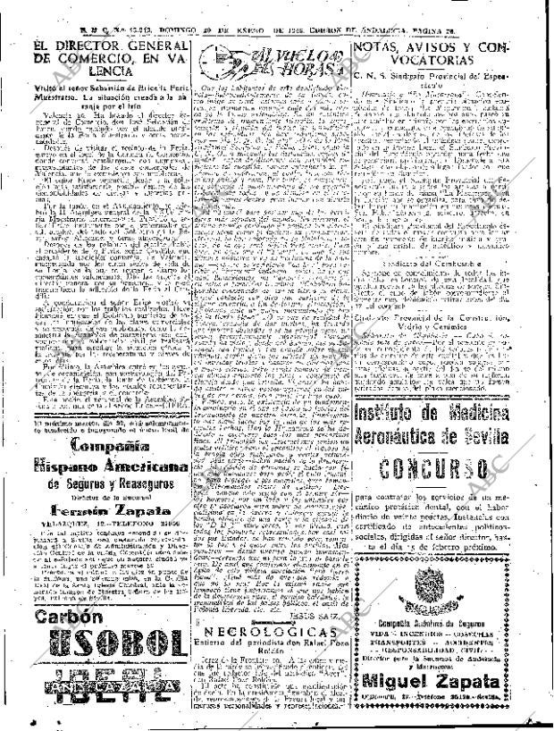 ABC SEVILLA 20-01-1946 página 16