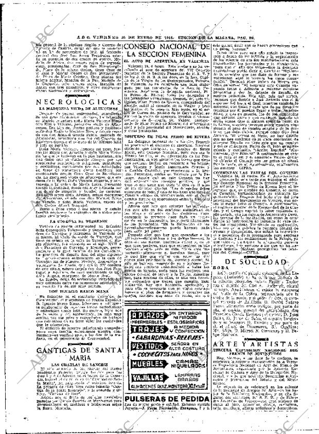 ABC MADRID 25-01-1946 página 20