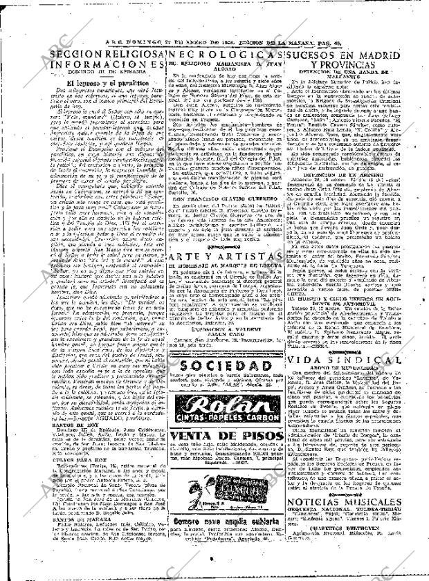 ABC MADRID 27-01-1946 página 40