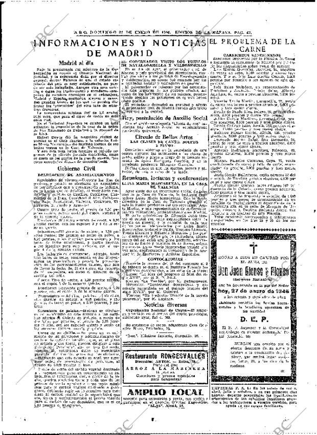 ABC MADRID 27-01-1946 página 42