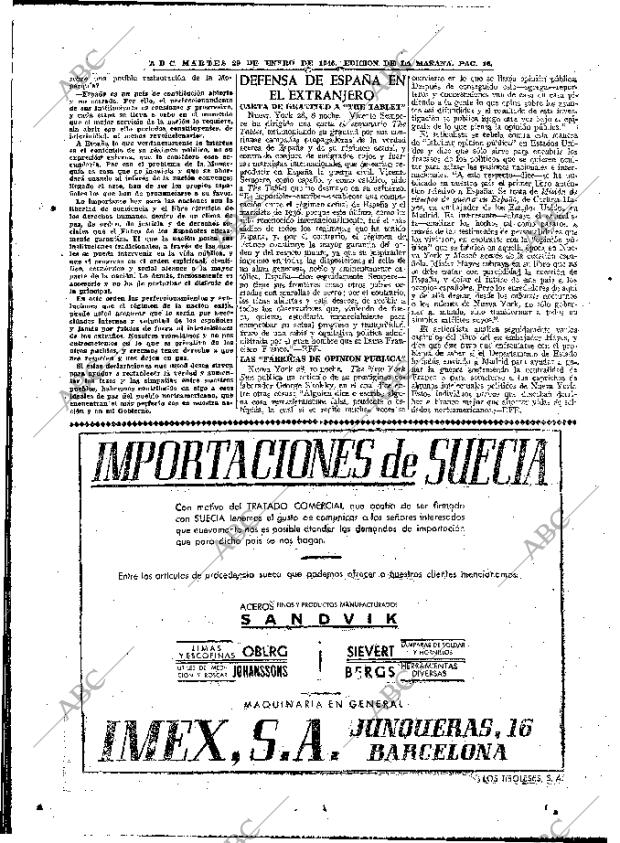 ABC MADRID 29-01-1946 página 16