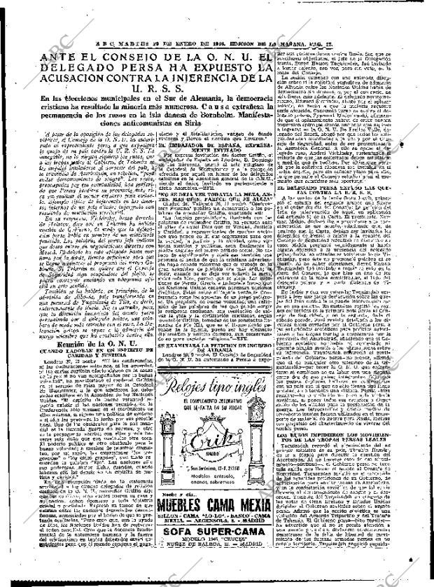 ABC MADRID 29-01-1946 página 17