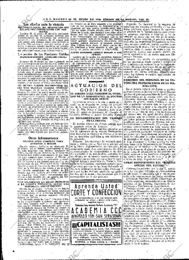 ABC MADRID 29-01-1946 página 20