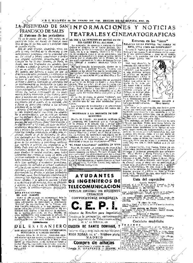 ABC MADRID 29-01-1946 página 25