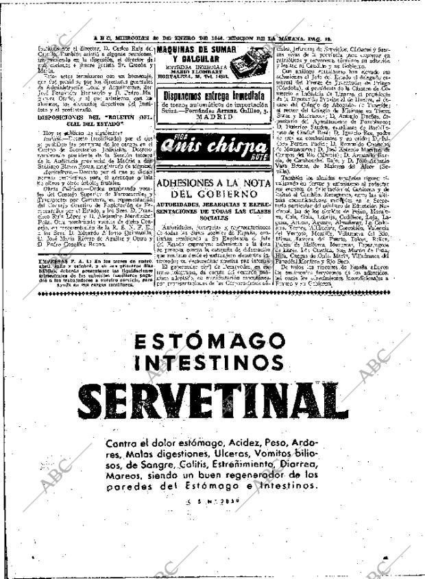 ABC MADRID 30-01-1946 página 12
