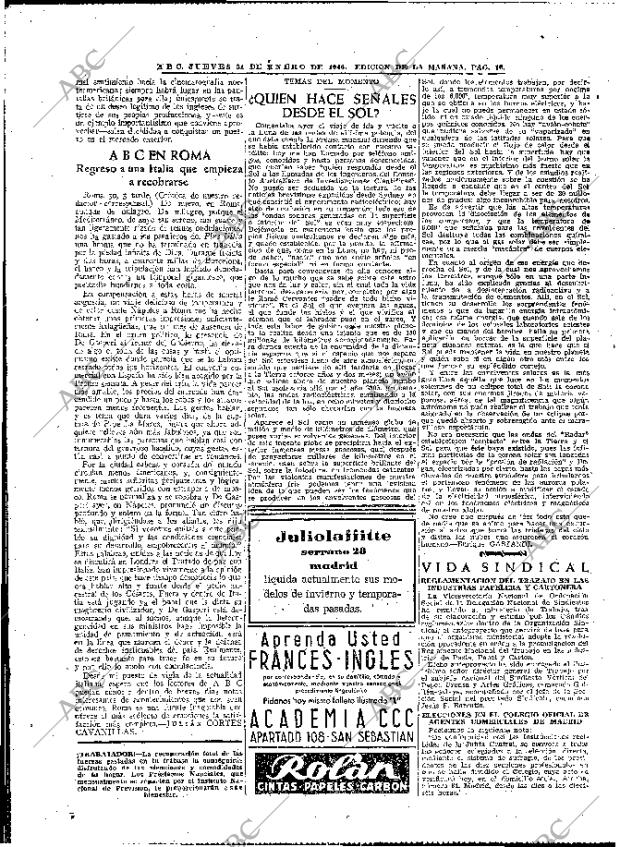 ABC MADRID 31-01-1946 página 16