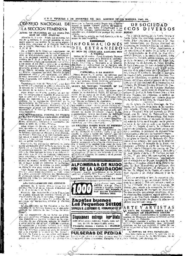 ABC MADRID 01-02-1946 página 20