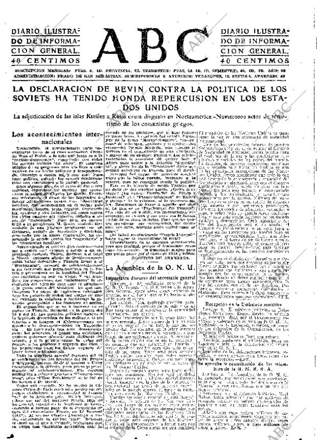 ABC SEVILLA 03-02-1946 página 1