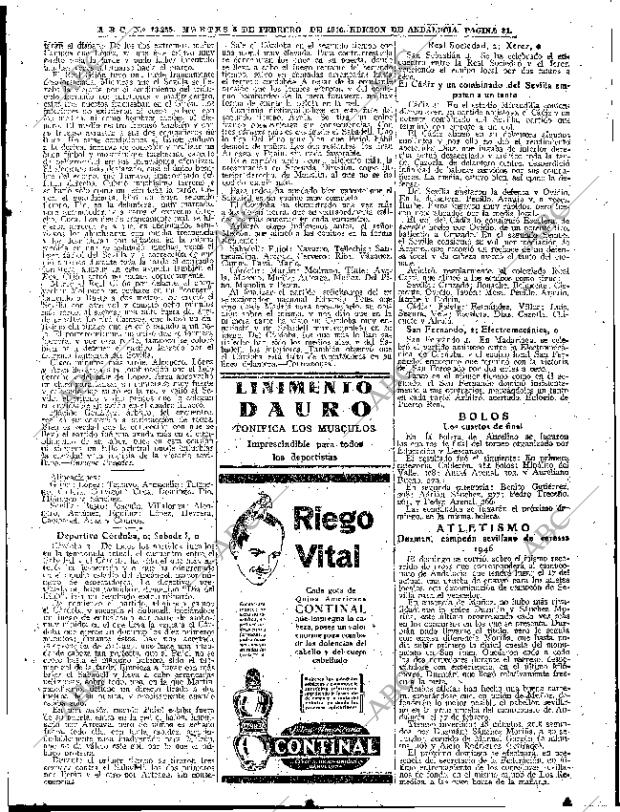 ABC SEVILLA 05-02-1946 página 31