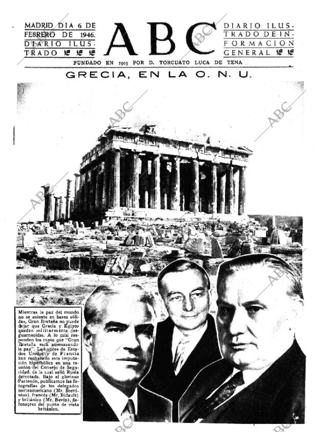 ABC MADRID 06-02-1946 página 1