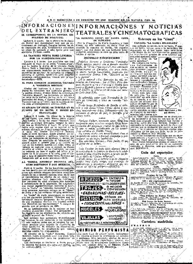 ABC MADRID 06-02-1946 página 16