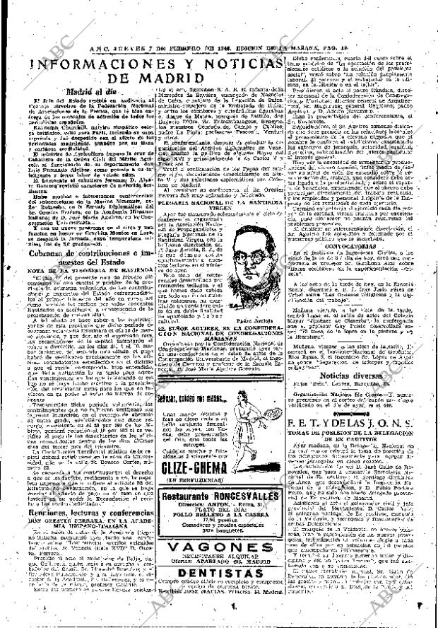 ABC MADRID 07-02-1946 página 19