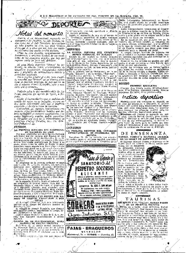 ABC MADRID 13-02-1946 página 21