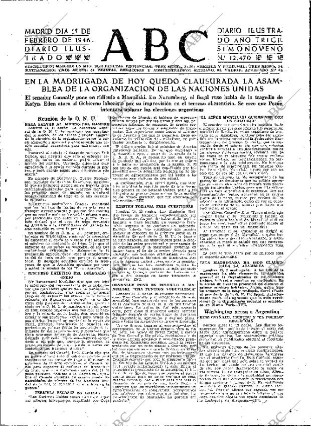 ABC MADRID 15-02-1946 página 15