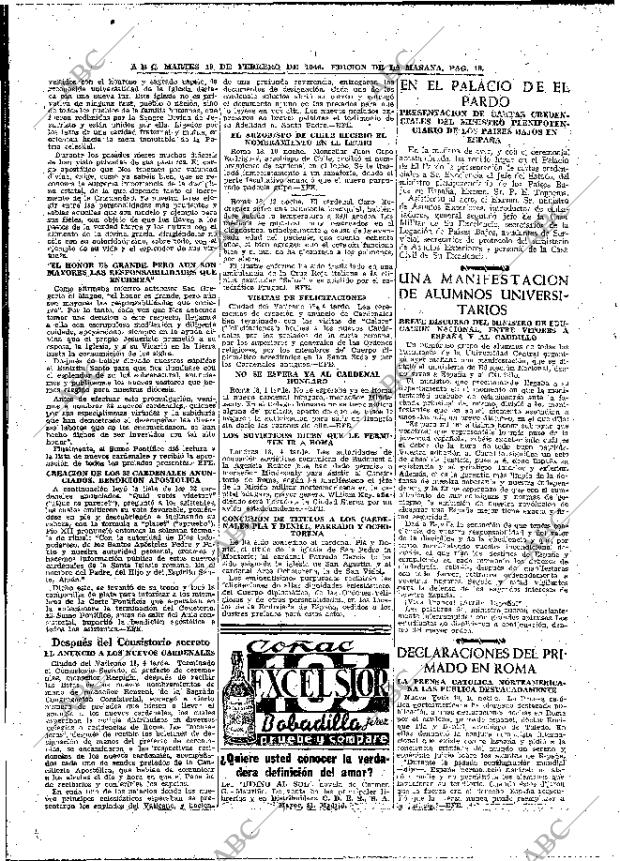 ABC MADRID 19-02-1946 página 18
