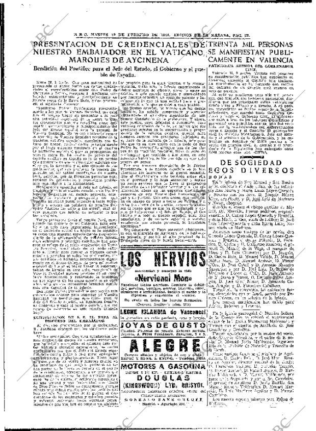 ABC MADRID 19-02-1946 página 22