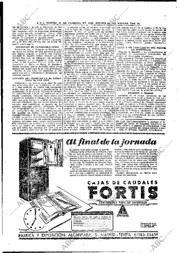 ABC MADRID 19-02-1946 página 24