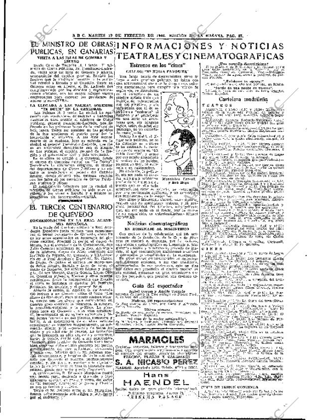 ABC MADRID 19-02-1946 página 27