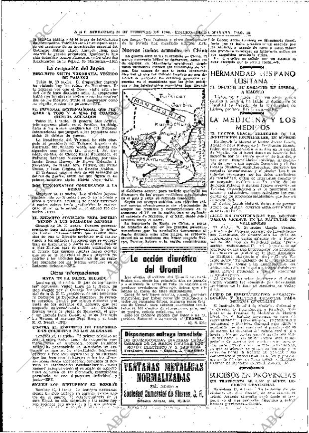ABC MADRID 20-02-1946 página 12