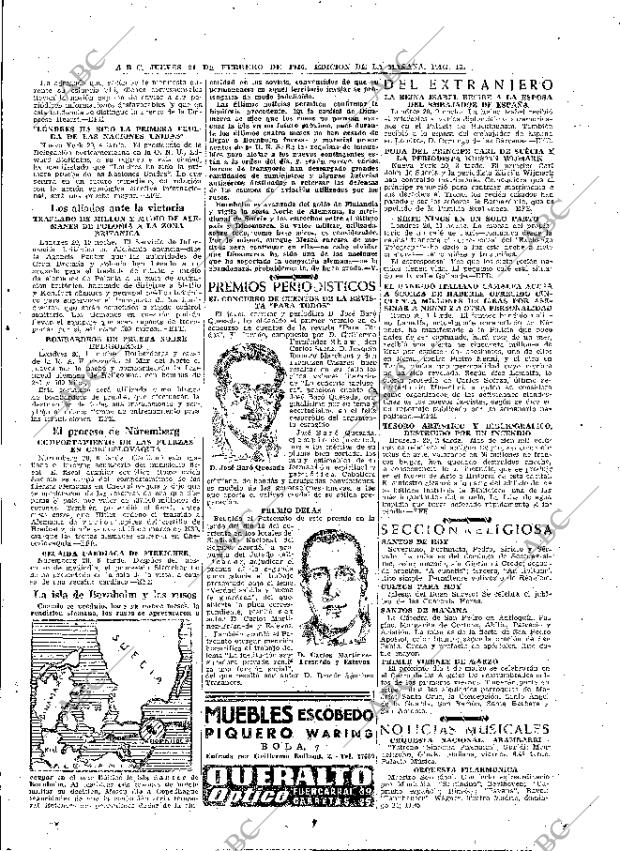 ABC MADRID 21-02-1946 página 15