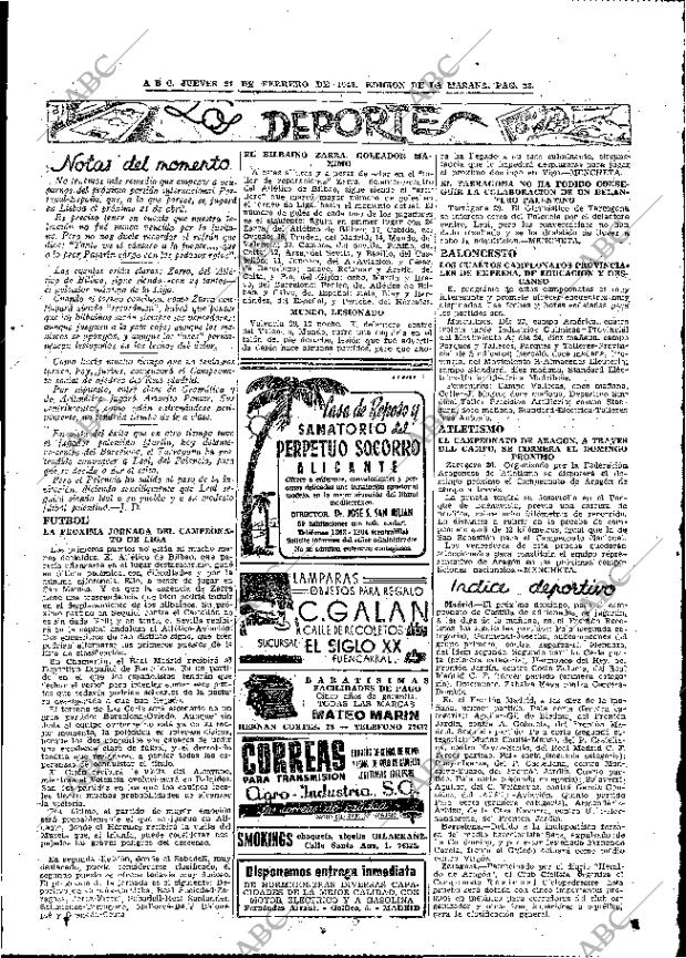 ABC MADRID 21-02-1946 página 23