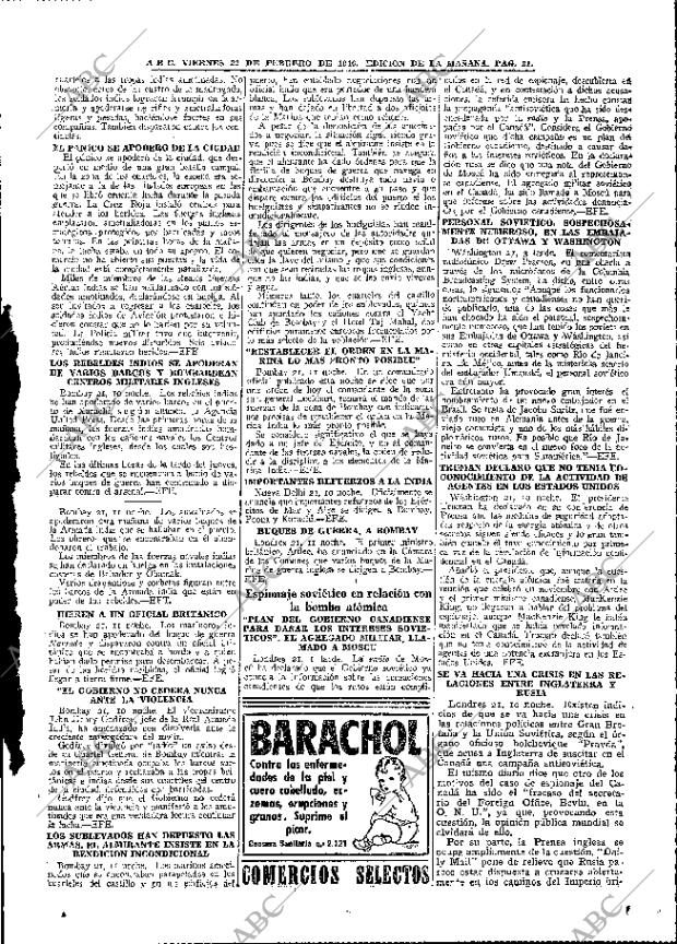 ABC MADRID 22-02-1946 página 21