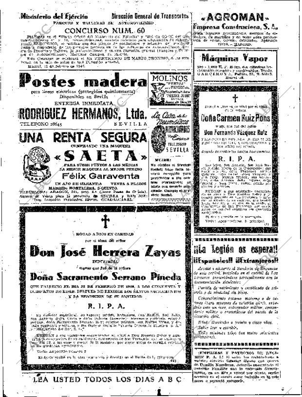ABC SEVILLA 23-02-1946 página 18