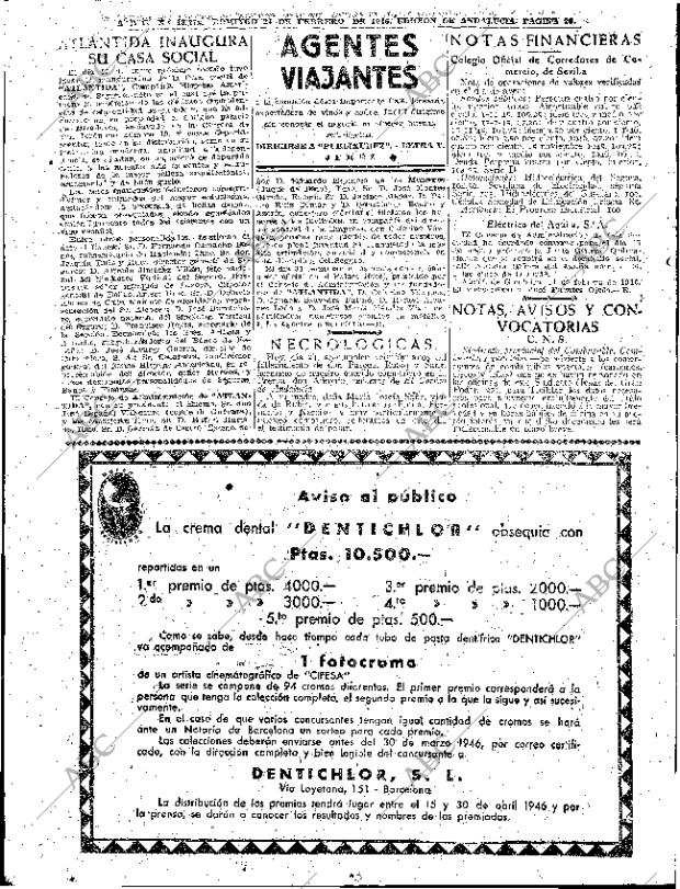 ABC SEVILLA 24-02-1946 página 26