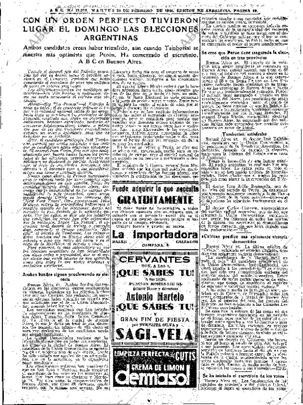 ABC SEVILLA 26-02-1946 página 19
