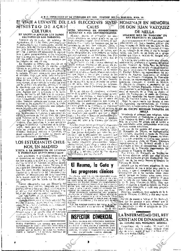 ABC MADRID 27-02-1946 página 12