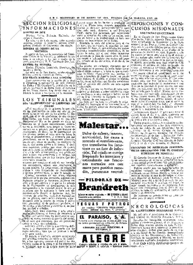 ABC MADRID 20-03-1946 página 28